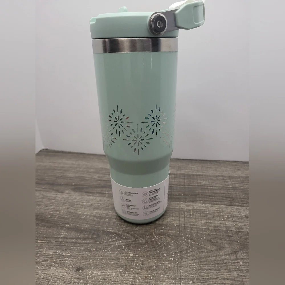 Stanley 30oz H2O Flip Straw Tumbler SEAGLASS GLOSS Winter Collection NEW - Picture 2 of 5